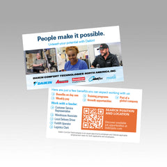 Daikin Recruitment Business Cards