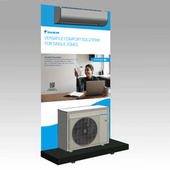 Daikin Ductless Single Zone V1 Display Stand + Panels