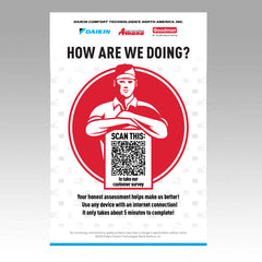 Branch Survey QR Code Counter Card