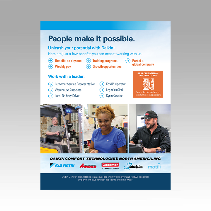 Daikin Recruitment Flyers Daikin Recruitment Flyers