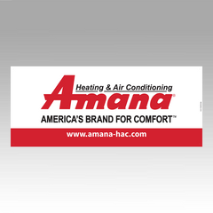 Amana America's Brand for Comfort Hanging Banner