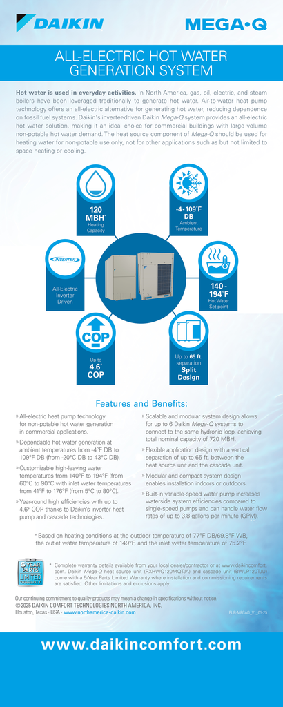 Daikin MEGAQ V1 Daikin MEGAQ V1