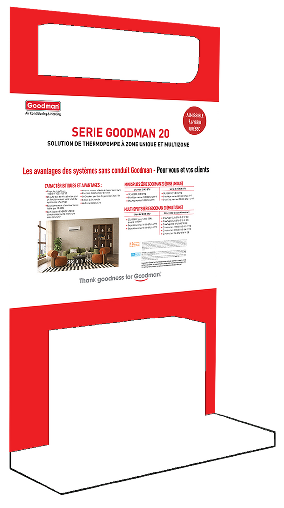 Goodman 20 Series PANEL PURCHASE ONLY - French version Goodman 20 Series PANEL PURCHASE ONLY - French version