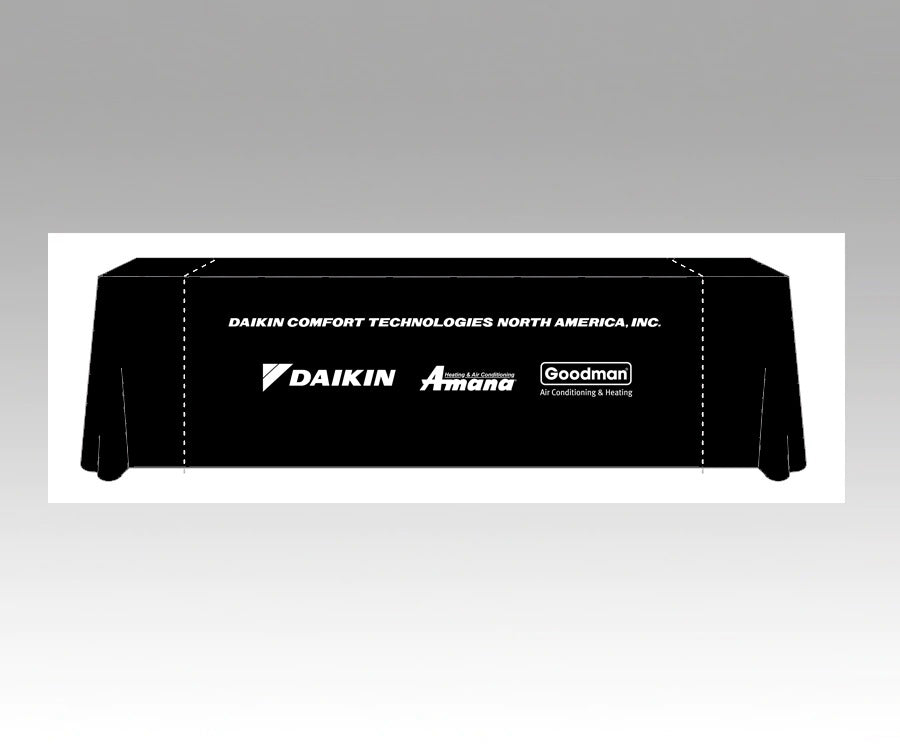 Daikin Comfort Technologies North America - 6‘ economy table throw black Daikin Comfort Technologies North America - 6‘ economy table throw black
