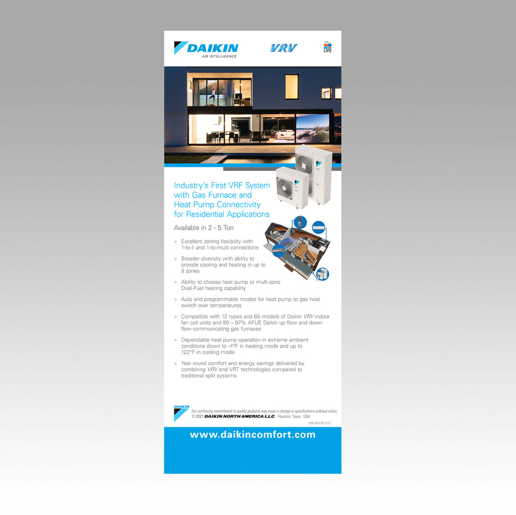 DAIKIN VRV LIFE RETRACTABLE BANNER DAIKIN VRV LIFE RETRACTABLE BANNER