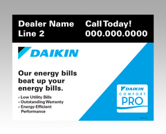 Lawn signs - "Beat" V2 ... Daikin Comfort Pro