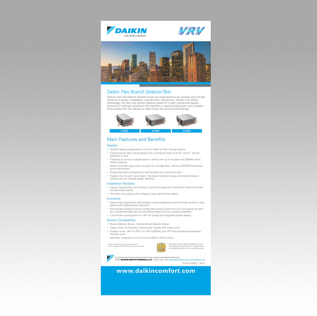 Daikin VRV Flex Branch Selector Box V1 Daikin VRV Flex Branch Selector Box V1