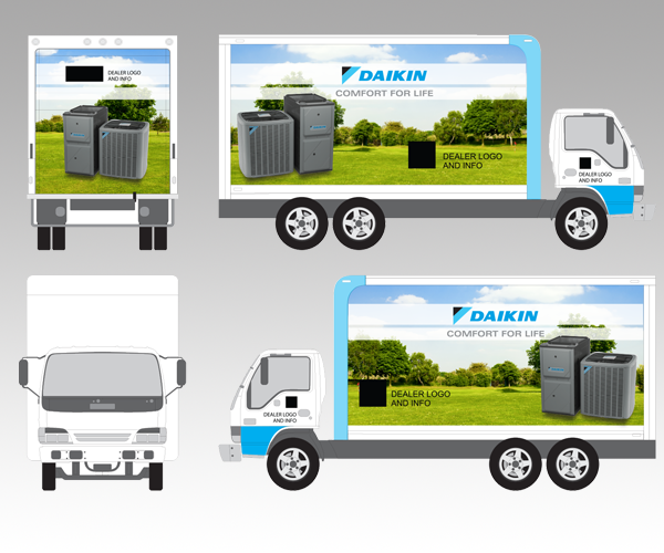 Daikin AC-FURN Truck Wrap Kit 3 Daikin AC-FURN Truck Wrap Kit 3