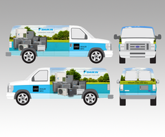 Daikin Family Van Wrap Kit 1