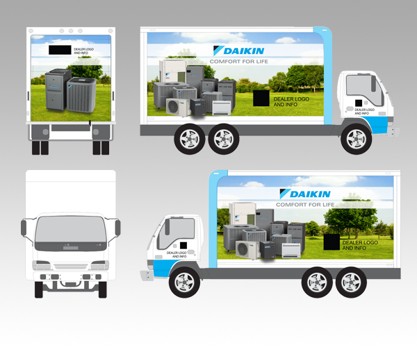 Daikin Family Truck Wrap Kit 3 Daikin Family Truck Wrap Kit 3