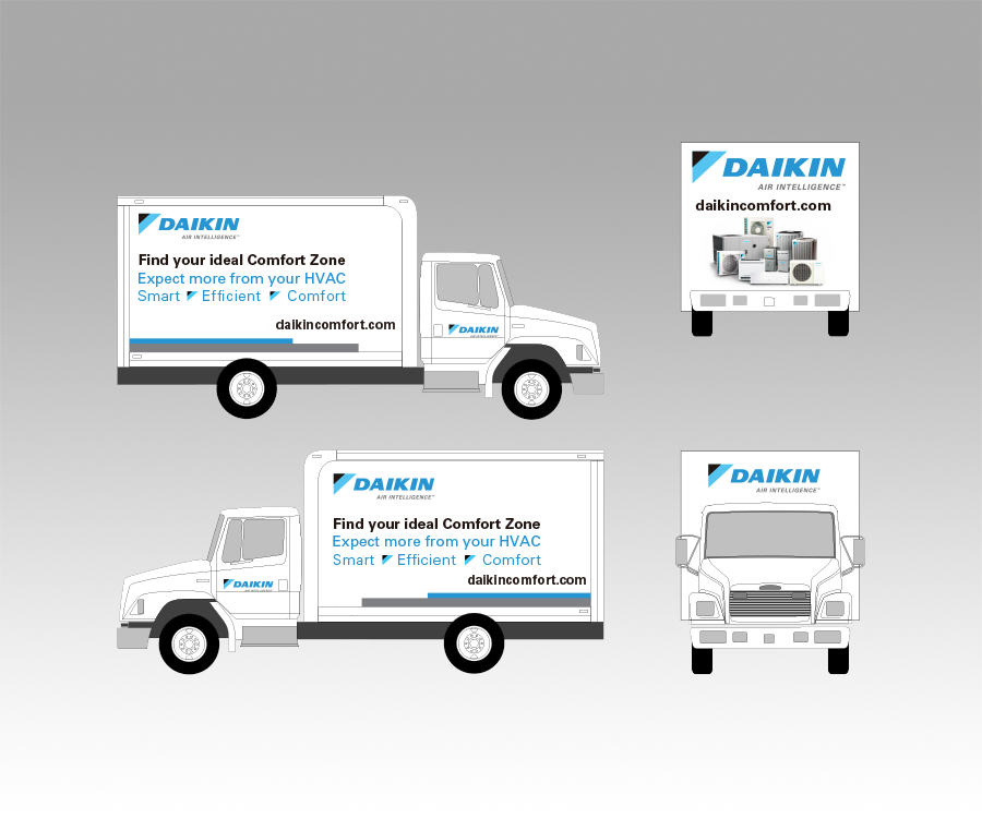 Daikin Air Intelligence Truck Wrap Kit 2 Daikin Air Intelligence Truck Wrap Kit 2