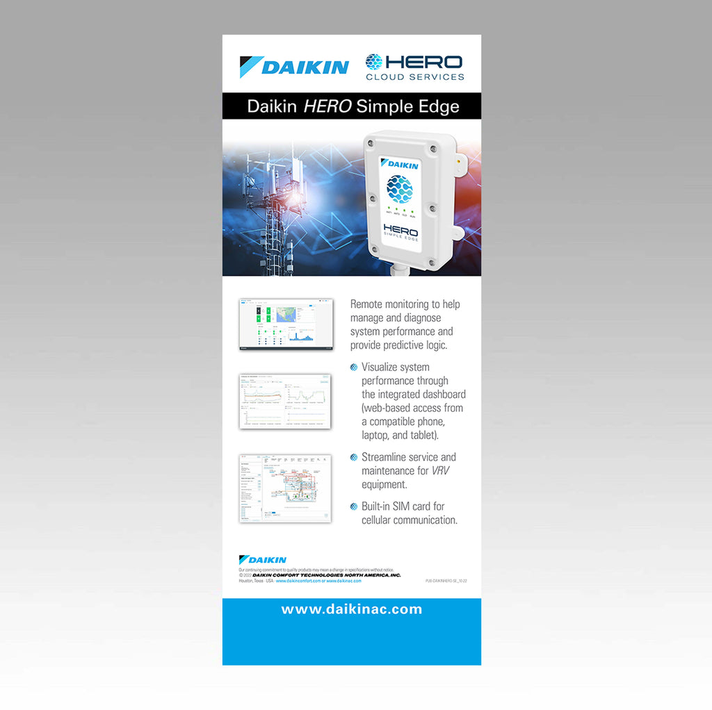 Daikin HERO Simple Edge Retractable Banner Daikin HERO Simple Edge Retractable Banner