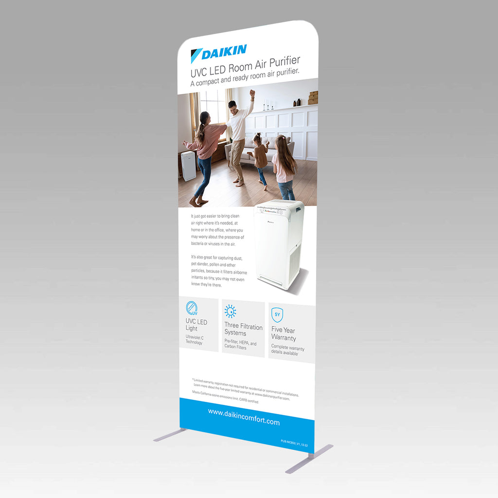 UVC LED Room Air Purifier V1 Euro Style Banner Stand UVC LED Room Air Purifier V1 Euro Style Banner Stand