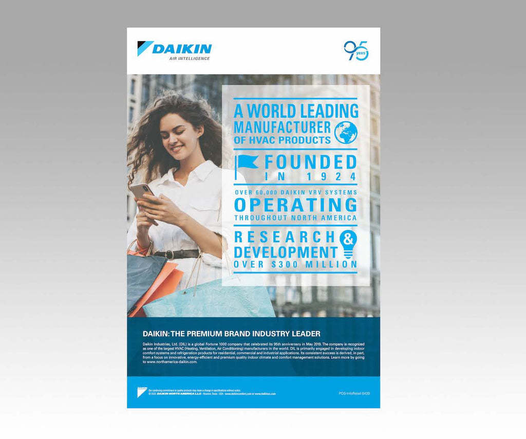 Daikin Informational Poster - Retail Daikin Informational Poster - Retail