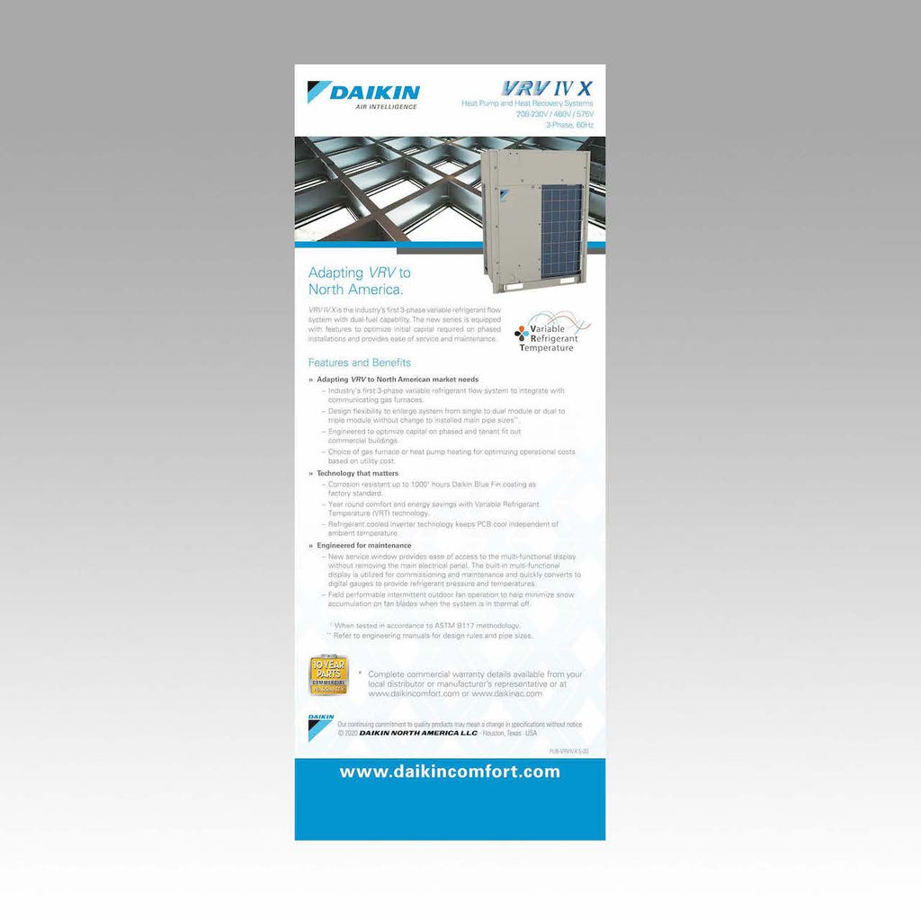 Daikin VRV IV X Retractable Banner 2 Daikin VRV IV X Retractable Banner 2