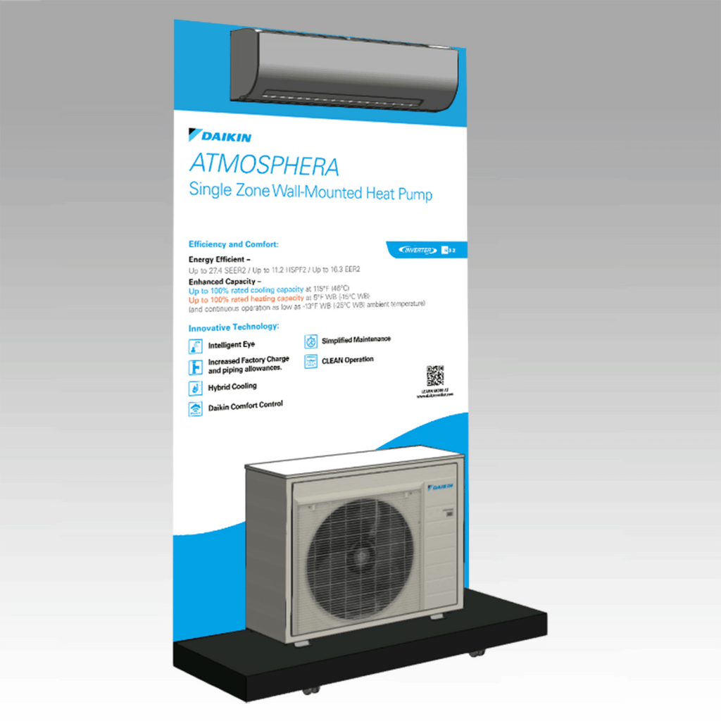 Daikin Ductless Atmosphera Display Stand + Panels