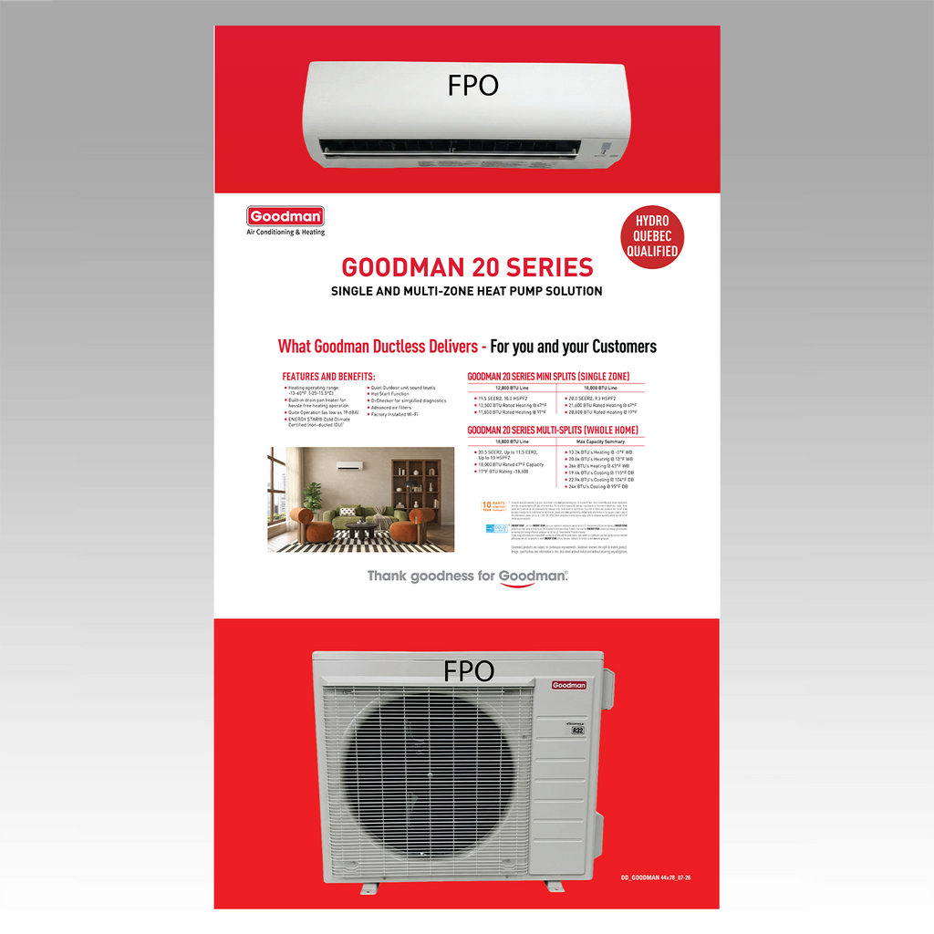 Goodman 20 Series PANEL PURCHASE ONLY