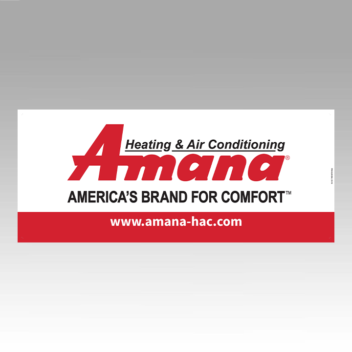 Amana America's Brand for Comfort Hanging Banner