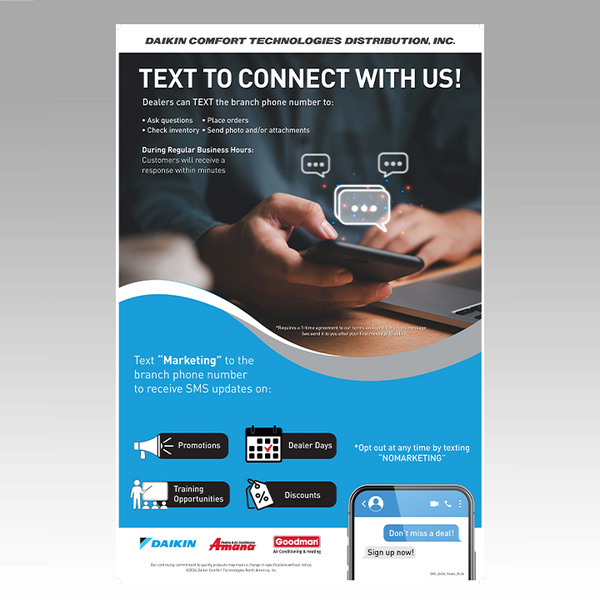SMS Text Poster - English | DaikinComfort