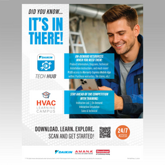 HVAC Learning Campus - It's In There Counter Cards