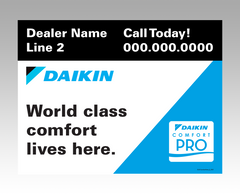 Lawn signs - "Comfort Here" V2... Daikin Comfort Pro