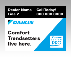 Lawn signs - "Trendsetters" V2 ... Daikin Comfort Pro