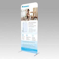 UVC LED Room Air Purifier V2 Euro Style Banner Stand
