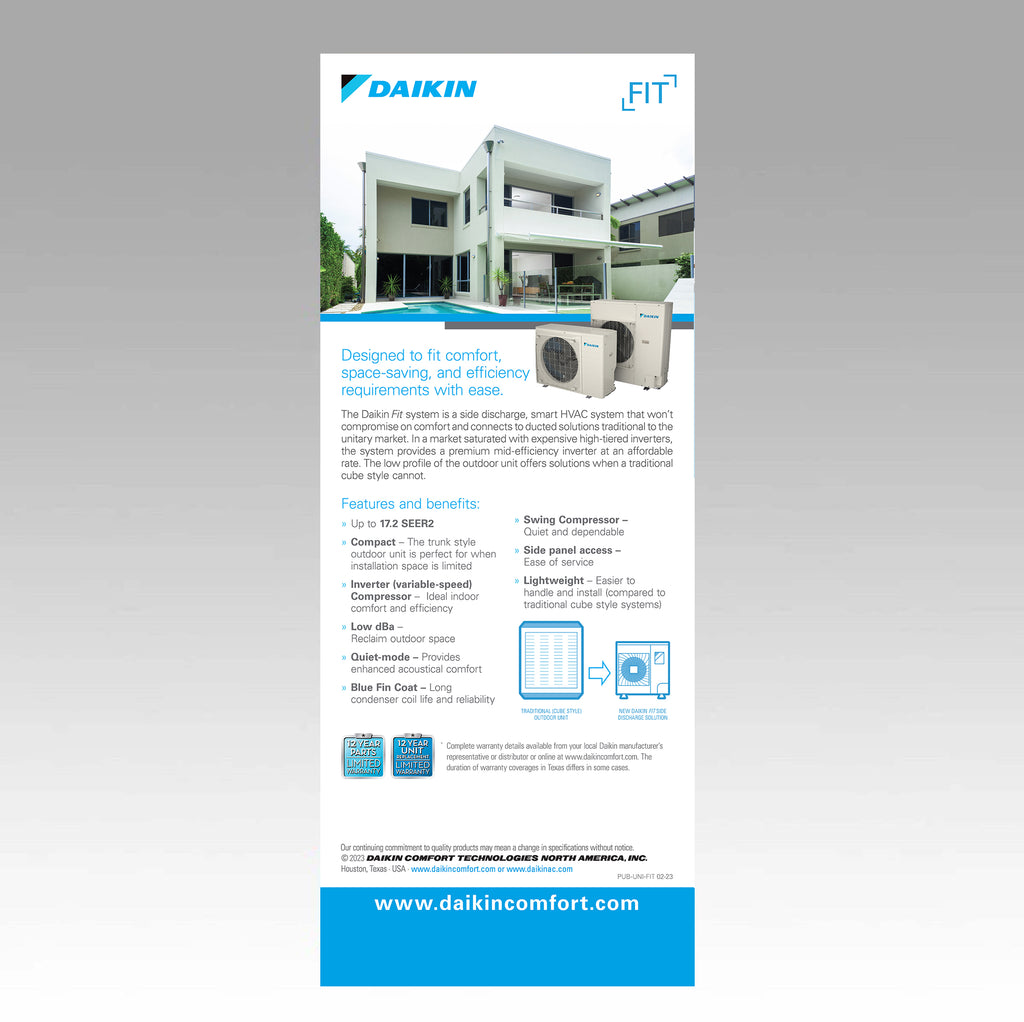 Unitary Daikin Fit Retractable Banner